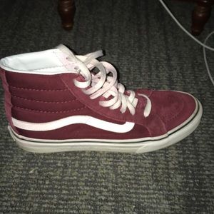 Red high top vans